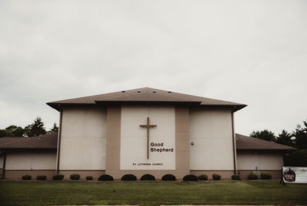 A picture of the Good Shepherd Lutheran church building