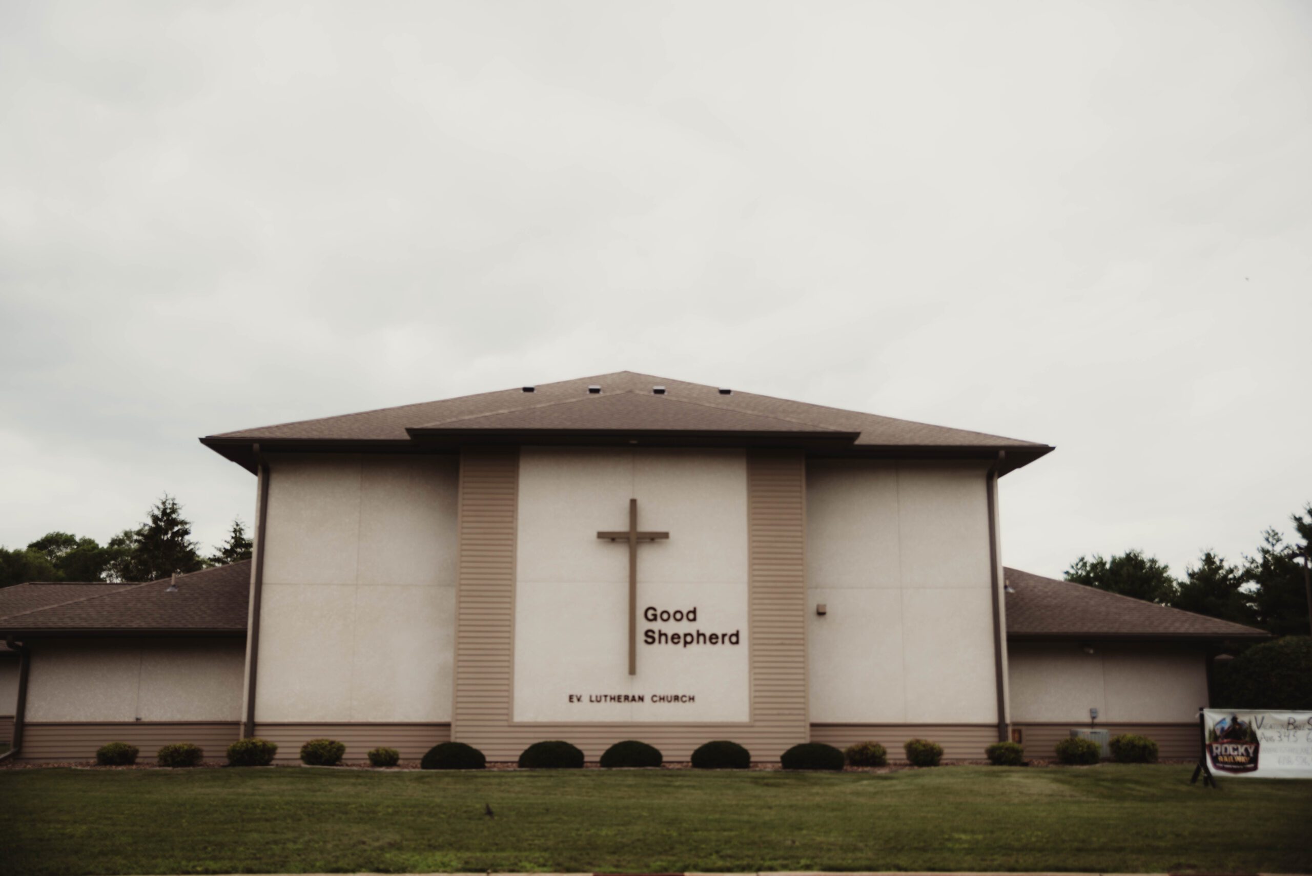A picture of the Good Shepherd Lutheran church building