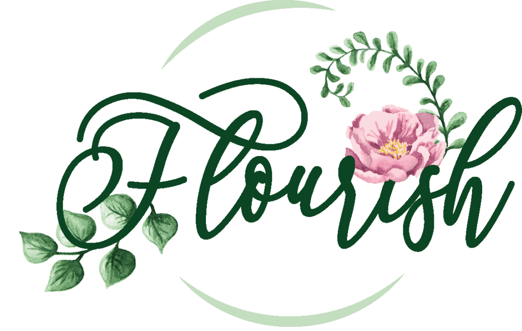 Stylized Flourish with flowers
